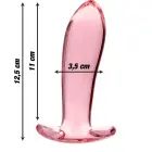 Ibiza Nebula Series Model 5 stikla anālais spraudnis – 12.5 cm – rozā — Foto 3