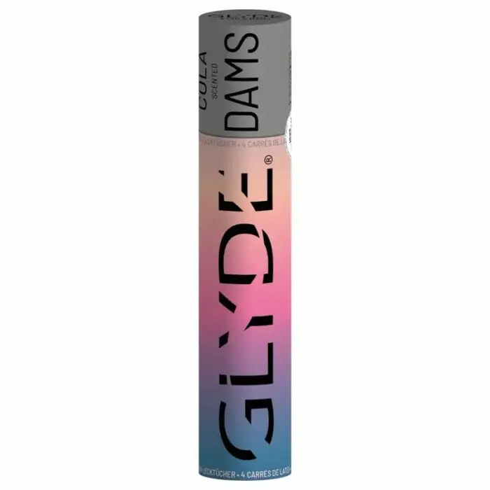 GLYDE Sheer Glyde lateksist oraalne kaitsekile koola lõhnaga 25x15 cm – 4 tk