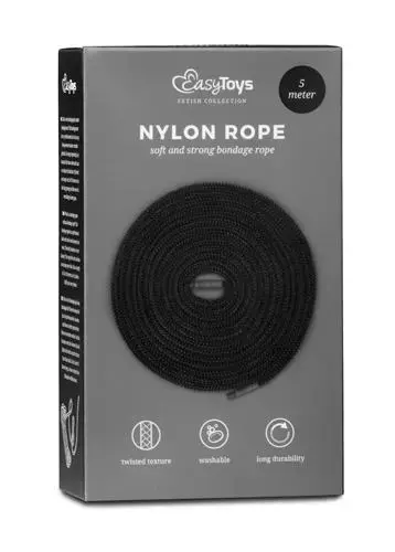 Nylon Bondage Rope – Black – 5 m