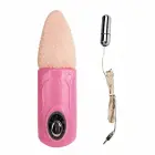 BAILE Tongue Massager 3V elastīgs vibrators – 13 cm (5.1″) – rozā — Foto 2