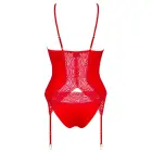 OBS Diyosa korsetes komplekts – sarkans – XS/S Foto 5