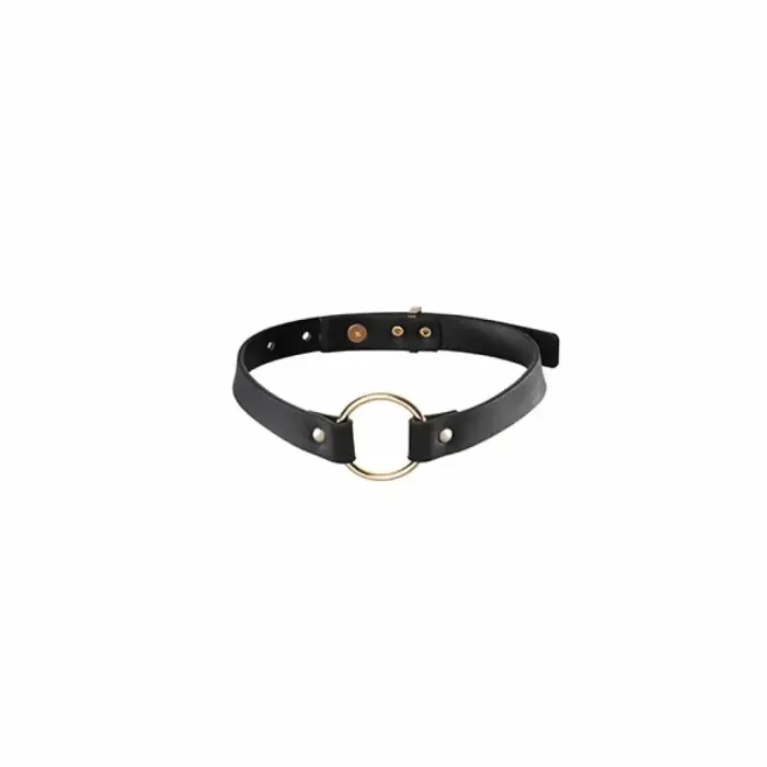 Bijoux Indiscrets Maze adjustable vegan choker – black