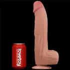 King Sized Sliding Skin Dual Layer Dildo – 30 cm (12″) – Kūno spalva — Nuotrauka 17
