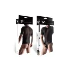 Men's Mesh V-Neck T-Shirt, Thong Set – Black – XL — Photo 5