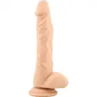Realistic Dildo with Testicles and Suction Cup – 23+ cm – Flesh — Photo 2