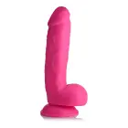 POP - Dildo ar sēkliniekiem – 21 cm (8.25″) – Rozā — Foto 11