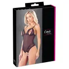 Cottelli Collection mežģīņu bodijs ar pērļu dekoru – melns – XL — Foto 1