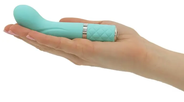 Pillow Talk Racy Teal G-punkta vibrators – 13 cm (5″) – tirkīza Foto 4