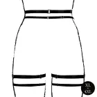Shots Plus Size Black Double Strap Garter Belt with Adjustable Sliders – XL to 4XL — Photo 5