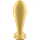 Intensity Grooved Vibrating Anal Plug with Suction Cup – Ø 3.75 cm – Gold — Photo 2