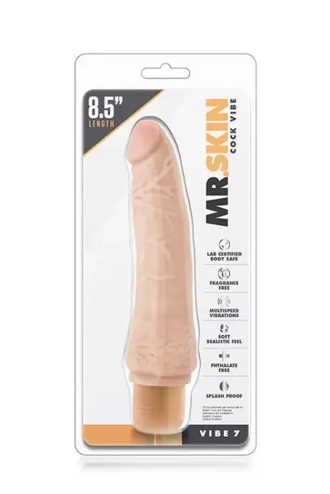 DR. SKIN реалистичный вибратор – 18 cm (7″) – телесный