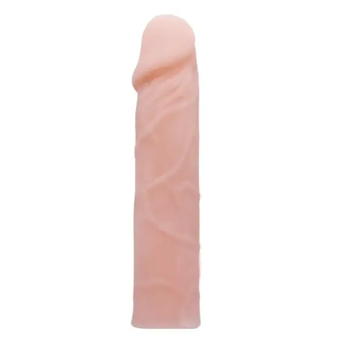 BAILE Salokāms teksturēts dildo – 19 cm – Rozā Foto 3