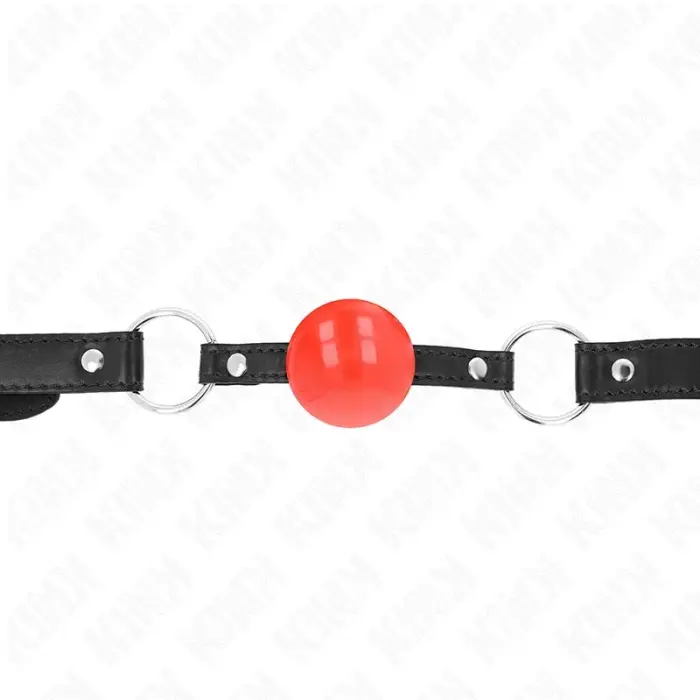 KINK Red TPE Ball Gag 4 cm – Adjustable Strap