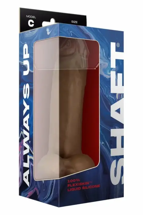 SHAFT Model C anatomisks dildo – 24.1 cm (9.5″) – brūns