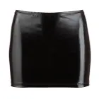 Cottelli Collection – wetlook mini skirt with ruffled back – black – L — Photo 6