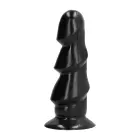 All Black Stacked Jerk Dildo – 17 cm (7″) — Photo 2