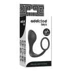 Addicted Toys – silikoninis analinis kaištis su elastingu žiedu – juodas — Nuotrauka 6