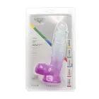 Kiotos Cox värviline dildo – 21.5 cm (8.5″) – Läbipaistev/Lilla — Foto 9