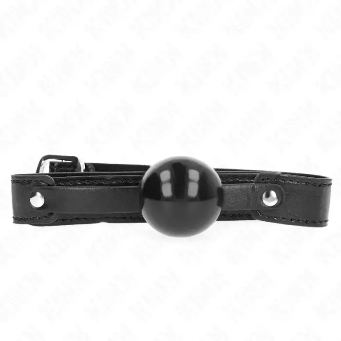 KINK Ball Gag Model 2 Soft TPE 4cm – Adjustable Black Strap 65x2.5cm
