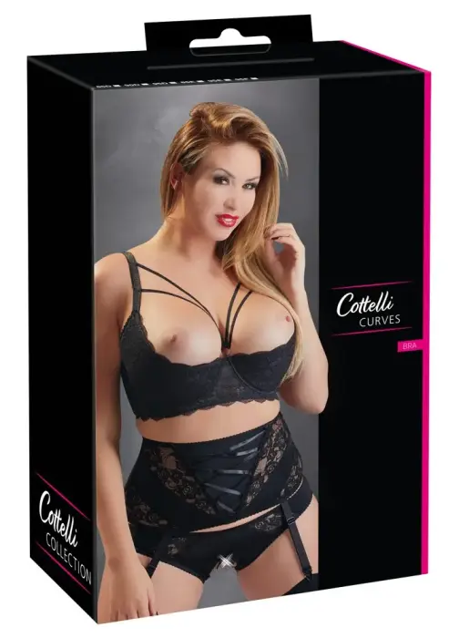 Hebe Spitze 90D Shelf Bra – Black – One size