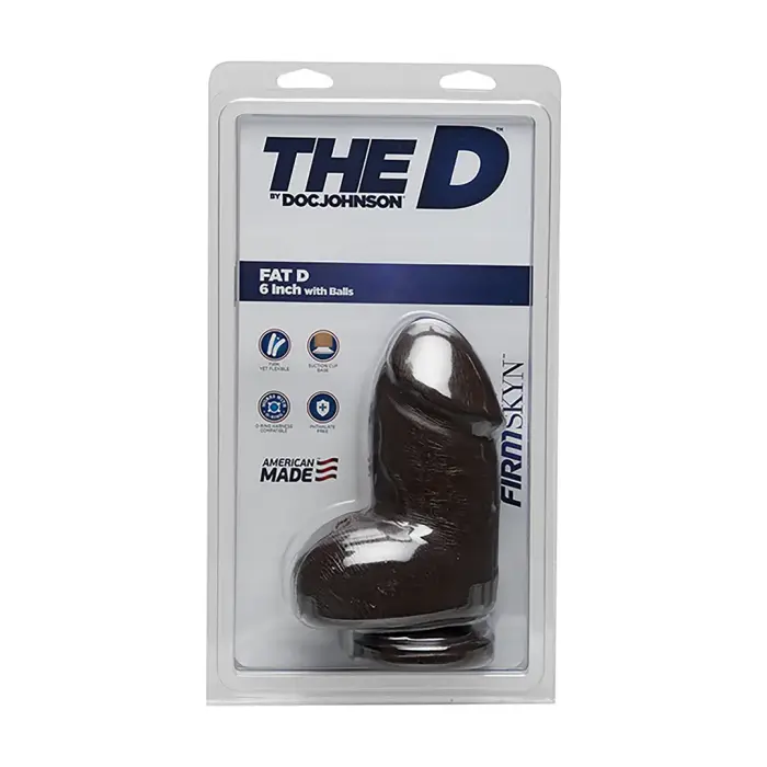 Fat D reālistisks dildo ar sēkliniekiem – 15 cm (6″)
