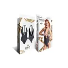 JENNIFER001 Wetlook bodijs – melns – S Foto 3