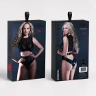 Zena Noire - Sheer and Wetlook Two Piece Set - S/M - Black — Фото 2