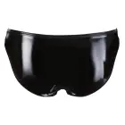 Black Level spīdīgi vinila slip apakšbikses ar atvērtu starpkāju – XL Foto 7