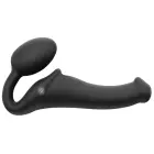 Вибрирующий страпон-вибратор – 15.2 cm (6″) – черный — Фото 3
