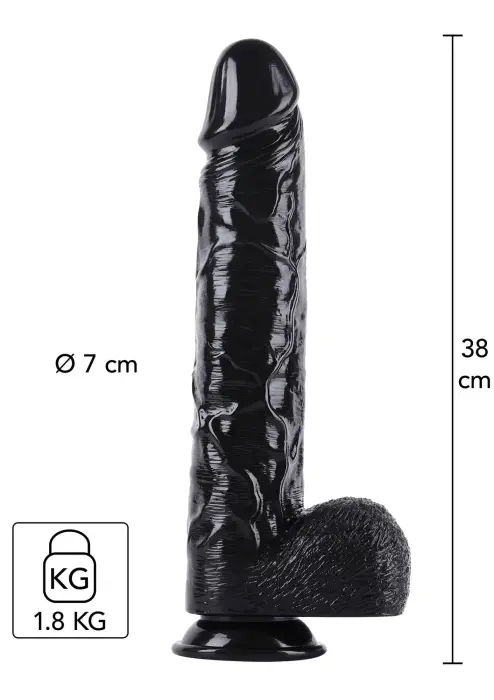 Extreme XXL Anal Plug – 38 cm (15″) – Black