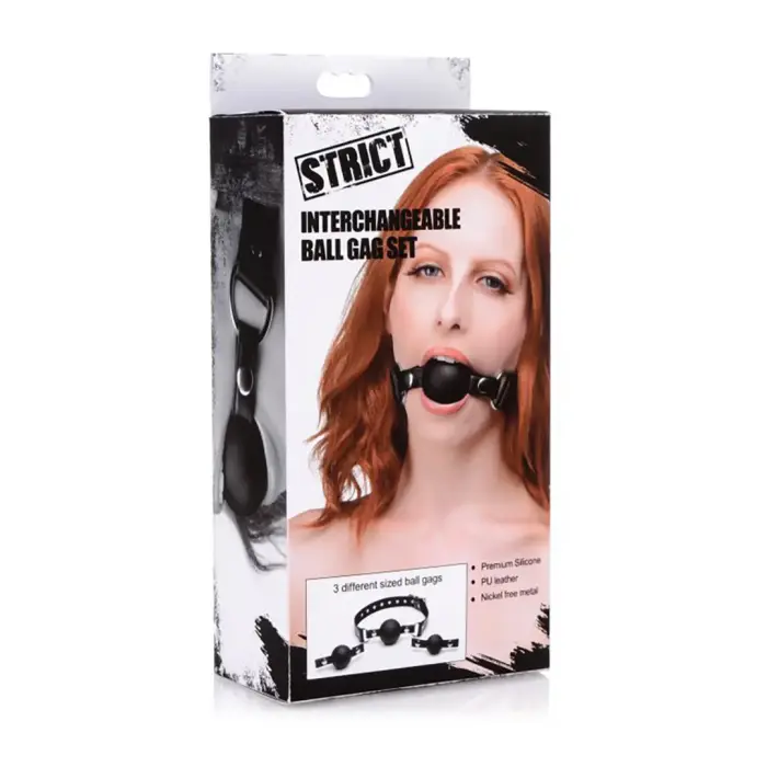 Interchangeable Silicone Ball Gag