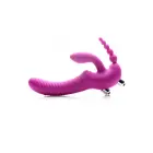 Regal Rider - Trīskārši vibrējošs bezsiksnas strap-on — Foto 5