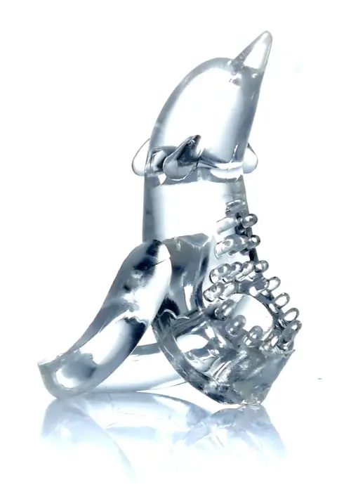 Delfīna vibrējošais dzimumlocekļa gredzens – caurspīdīgs Foto 6