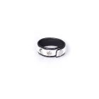 Rainbow Leather Cock Strap – Black — Photo 1