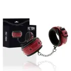 Fetish Submissive Dark Room Vegan Leather Ankle & Wrist Restraints – Black — Photo 1