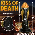 Golden Snake silikoninis dildo – 23+ cm (9″+) – juodas — Nuotrauka 9