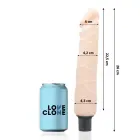LoveClone Jansen – savaime drėkinantis vibruojantis dildo – 26 cm — Nuotrauka 2