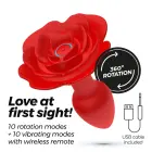 Giulietta - Rotating Anal Rose Plug with Remote Control – 7.7 cm – Red — Photo 6