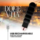 Вибратор Dolce Vita Six – 13 см (5.1″) – черный — Фото 4