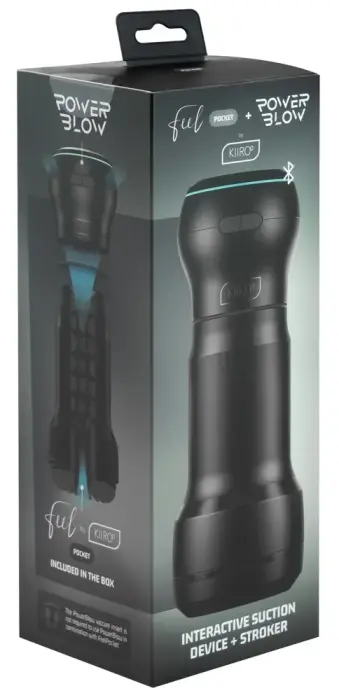 Kiiroo PocketBlow Combo - Interactive Blowjob Masturbator with Suction Attachment
