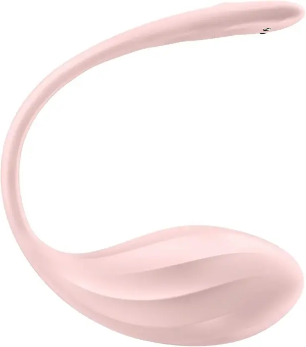Satisfyer Ribbed Petal вибратор с управлением через app – 15 cm – розовый