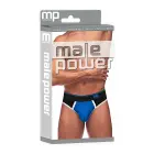 Male Power Retro спортивные стринги – чёрный/синий – S/M — Фото 2