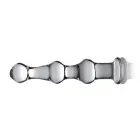 Mammoth Glass kolme munakesega dildo – 17.8 cm (7″) – läbipaistev — Foto 5