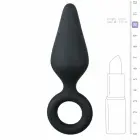 EasyToys силиконовая анальная пробка с кольцом – 10 см – Черный — Фото 5