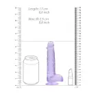 Realistic Dildo with Balls and Suction Cup – 17 cm (6.7″) – Purple — Photo 5