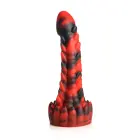 Demon Rising zvīņains pūķa dildo – 20 cm (8″) – sarkans/melns — Foto 5