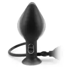 AFC Inflatable vibrējošs piepūšams anālais spraudnis – 17.4 cm (6.9″) – Melns — Foto 3