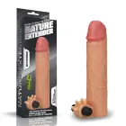 Love Toy Natural Vibrating Silicone Extender – 19 cm (7.5″) – Skin — Photo 1