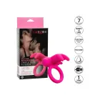 Triple Clit Flicker Recharge Vibrating Cock Ring – Pink — Photo 5