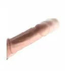 KING COCK PLUS Thrusting Pro – kuumutav tõukav silikoonseade – hele – 12,7 cm – USB-C — Foto 4